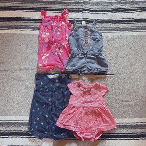 Carter's Summer Rompers Bundle (12 mo)